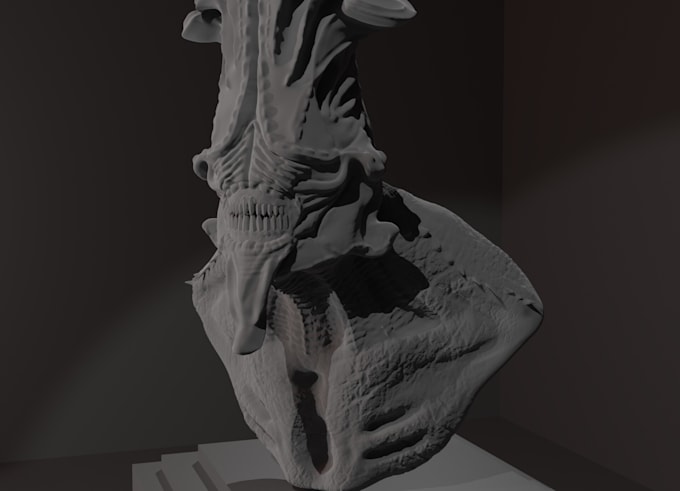 3d monster character and creature
