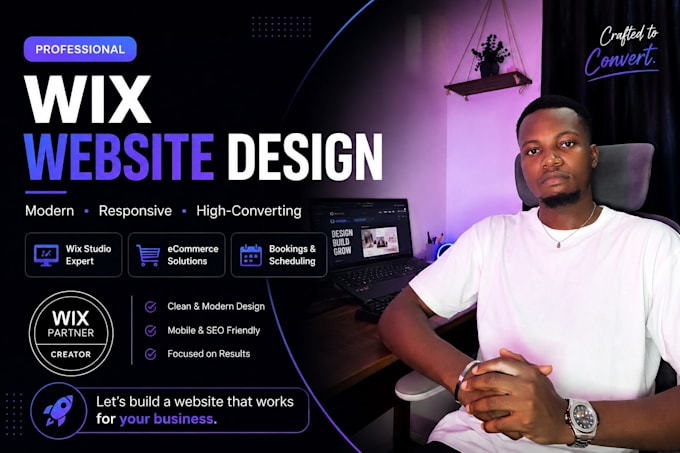 design and transfer wix studio website, wix website redesign, wix, wix studio
