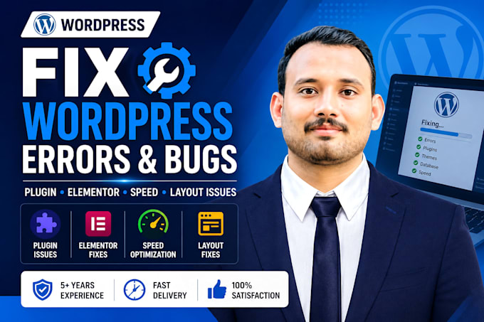 fix wordpress issues, bugs, errors and website problems