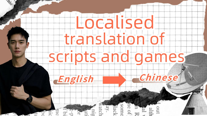 translate and localize of english scripts into chinese