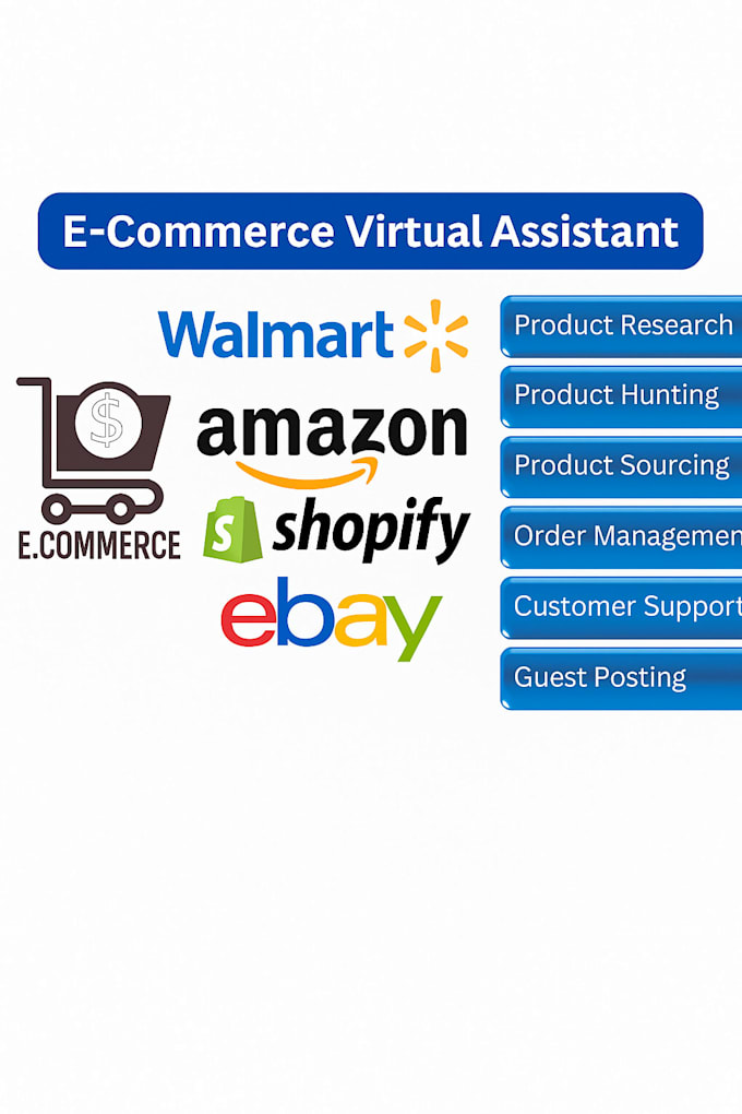 be your expert amazon, walmart and ebay virtual assistant