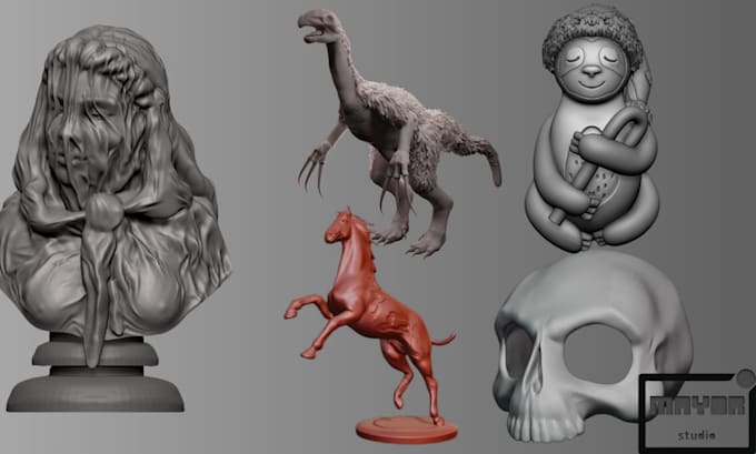 create high quality sculpture for 3d printing and cnc