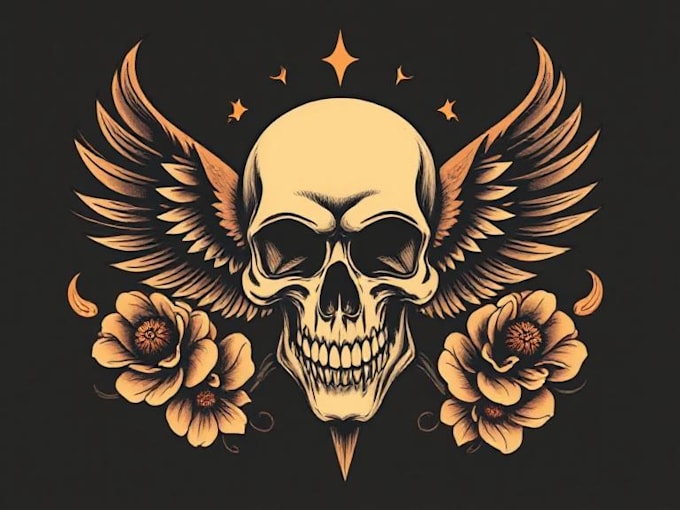 create awesome old school tattoo style design