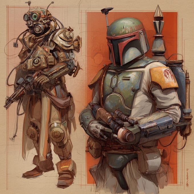draw a star wars custom illustration or fan art