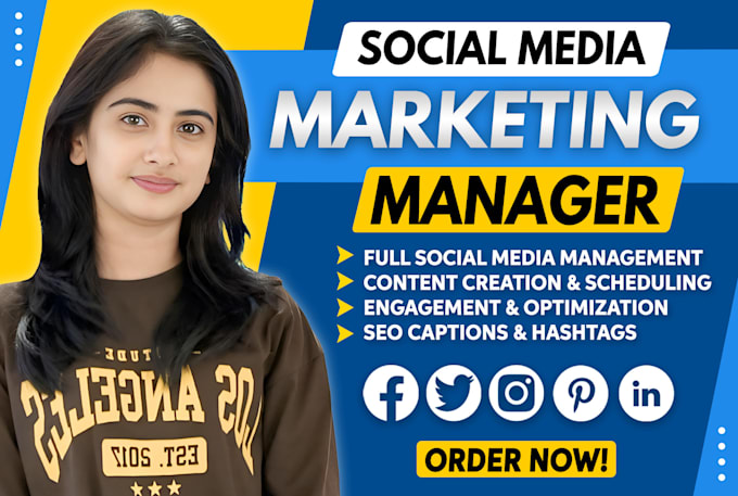 be your social media marketing manager