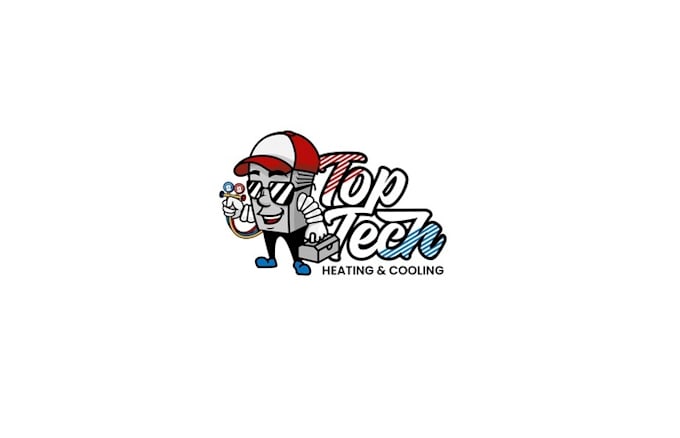design unique heating and cooling logo