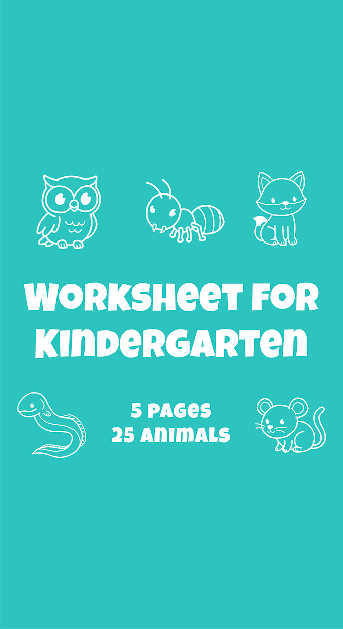 Create fun and educational kindergarten worksheets for kids by ...