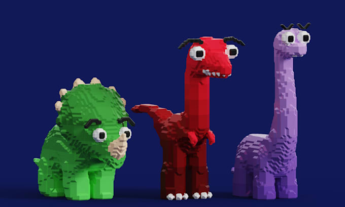 create unique 3d voxel nft art collection
