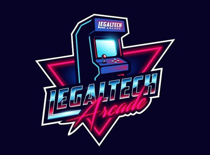 design vintage arcade shop logo