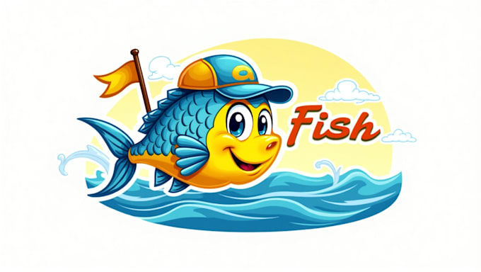 do fish mascot logo for your company