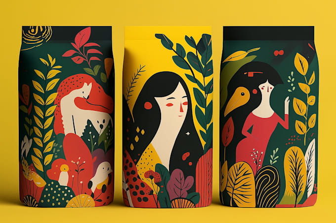 Create a coffee bag, packaging and label sticker design by ...