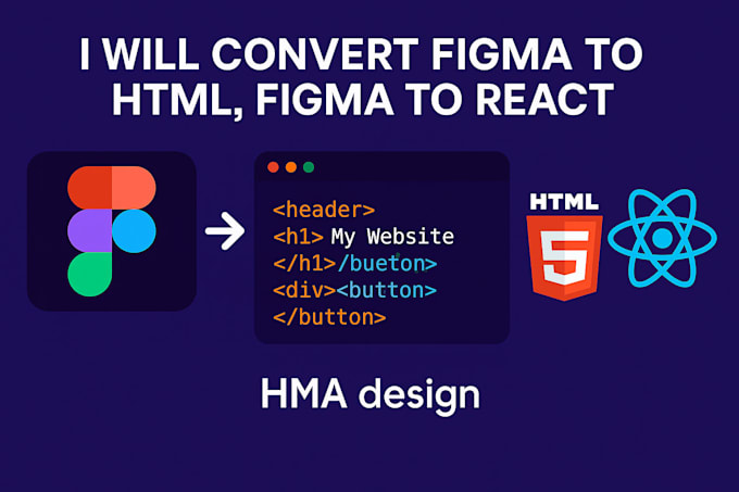 Figma in html, figma in tailwind css, figma in react umwandeln