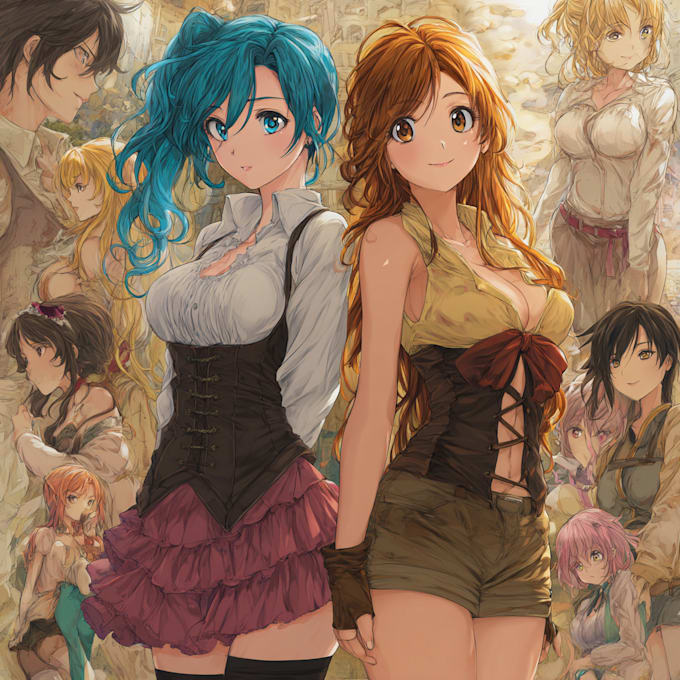 draw comic cartoon anime video game and original characters
