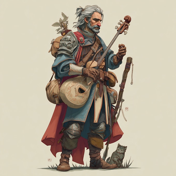 dnd character art, illustration, commission art