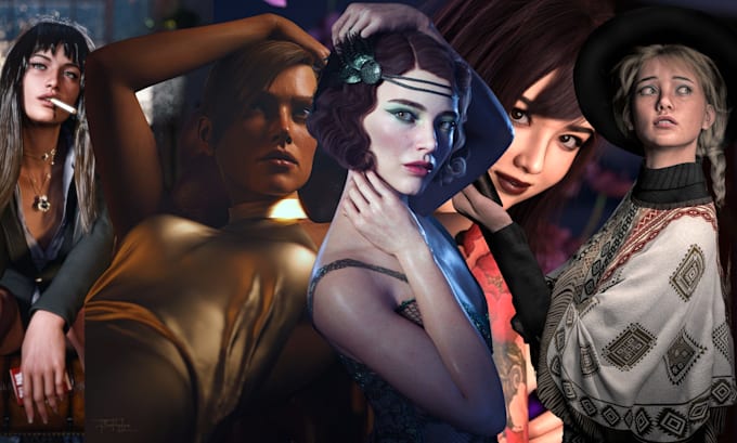 create custom 3d models for games, prints, and animation