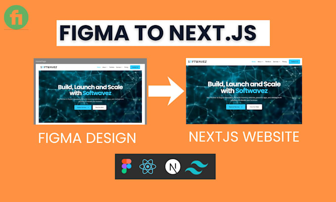 convert figma to nextjs react website tailwind css