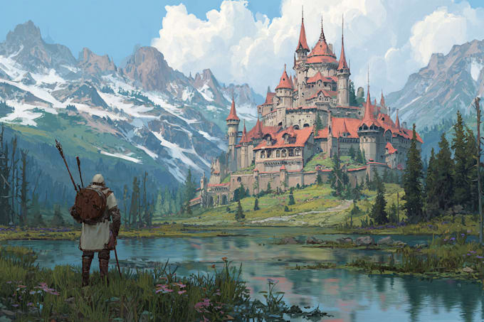 Create amazing environment concept art and fantasy landscape by ...