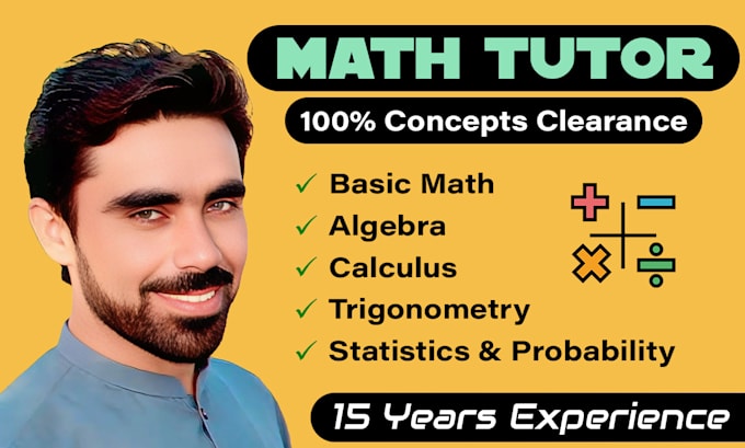 be your online math tutor for algebra, calculus, and more