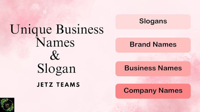 create unique, catchy business names and slogans