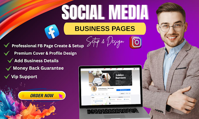 do social media accounts create facebook business page setup