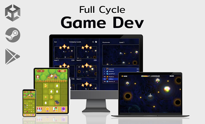 create a cross platform game in unity