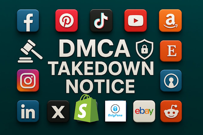 takedown content from reddit, instagram, onlyfans, facebook, google under dmca
