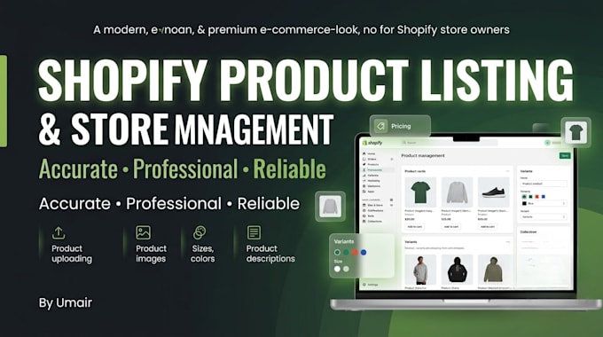 do shopify products listing and collections management