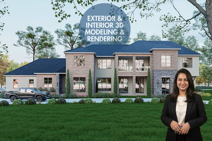 do 3d sketchup and revit models with 3d rendering