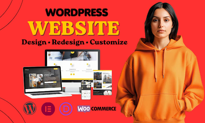design, redesign and customize responsive wordpress website