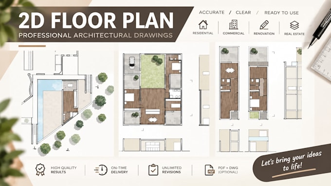 create 2d floor plans and architectural drawings in autocad