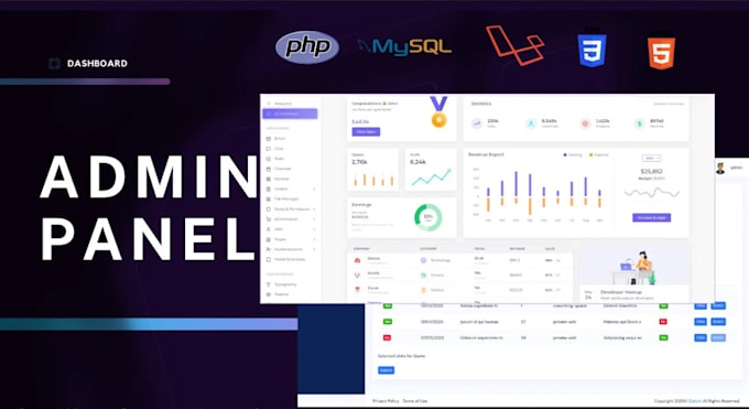 develop custom CRM or laravel PHP website for your application