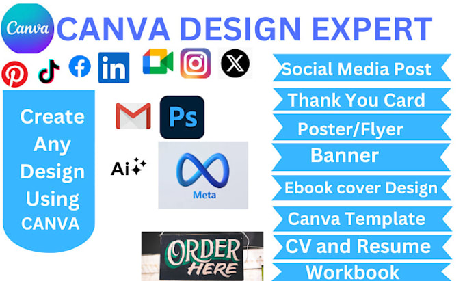 do canva design for award certificates, thank you card, social media, ebook