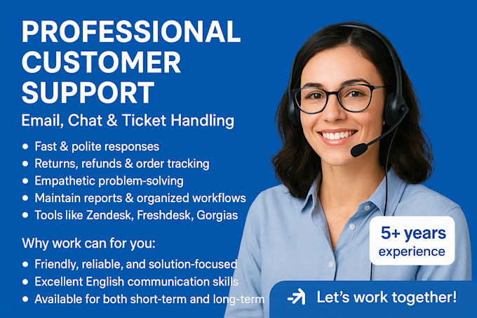 customer support email chat ticket handling