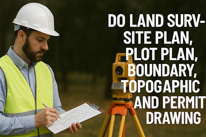 do land surveyor site plan plot plan boundary topographic permit drawing