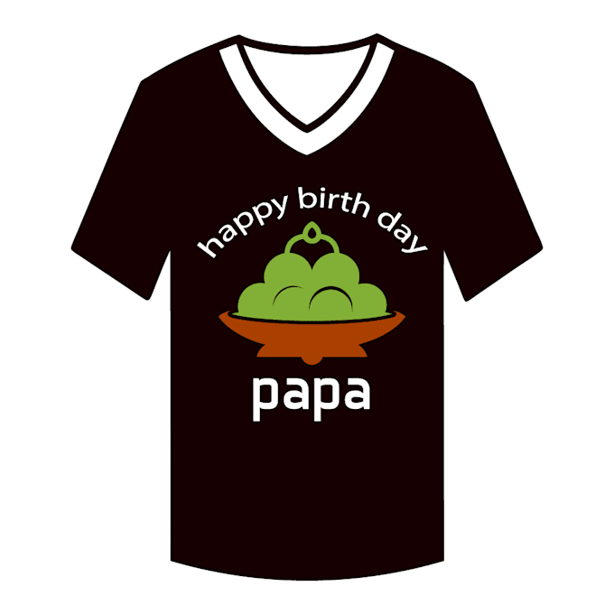 create a beautiful t shirt design for gift or personal use