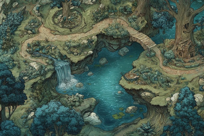 create a high quality fantasy map