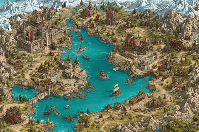 do fantasy dnd map campaign map cartography world city map