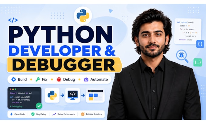 debug, fix, and optimize your python code or application