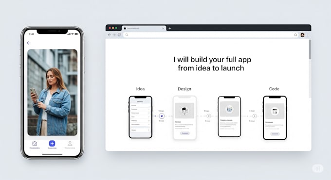 build your full mobile app including frontend and backend from scratch