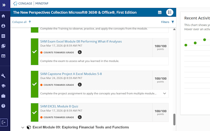 do sam cengage ms excel access PPT projects urgently