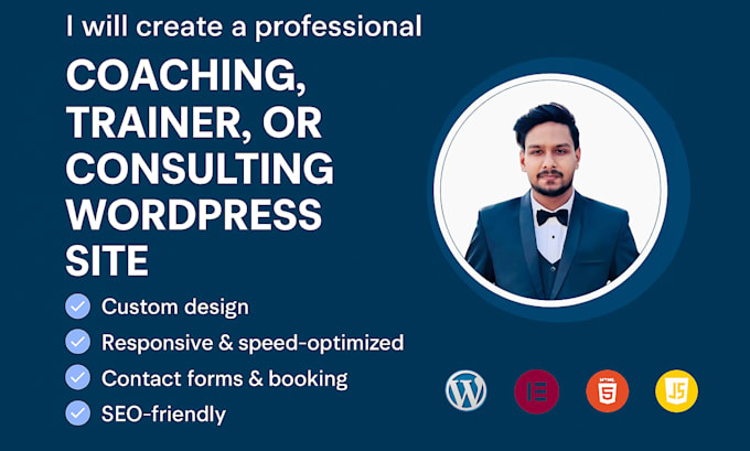 design a professional coaching, trainer, or consulting wordpress site