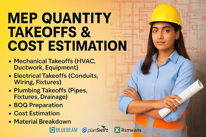 mep quantity takeoff and cost estimation