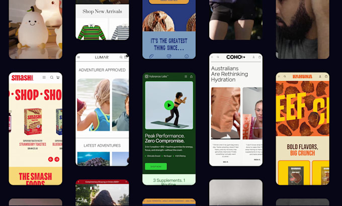 create a bold, modern, conversion focused shopify storefront