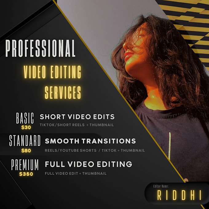 professionally edit videos and design thumbnails