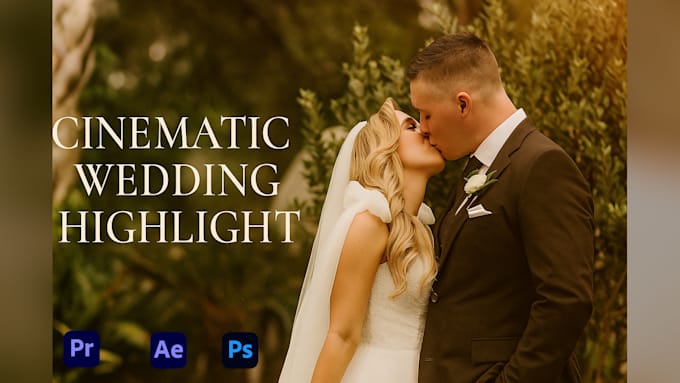 do cinematic wedding video editing and highlights