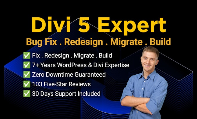 design, redesign or fix your wordpress website with divi 5