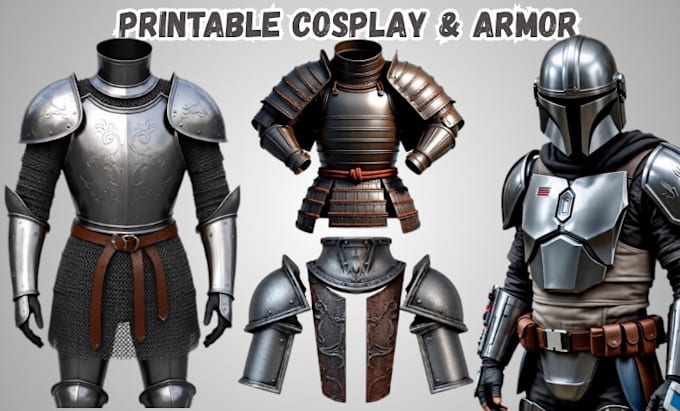 sculpt 3d armor, 3d cosplay, 3d helmet, 3d printable armor for 3d printing