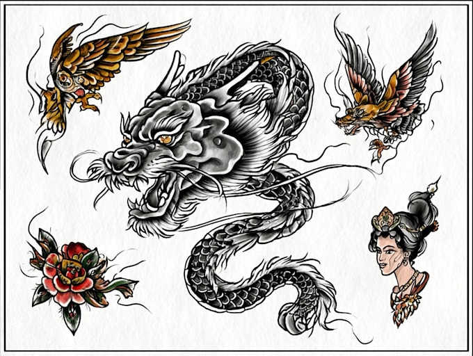 do traditional or old school tattoo designs for you