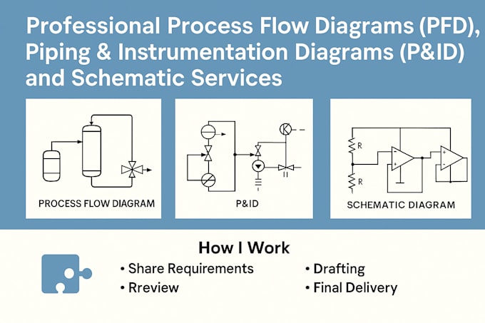 create process flow diagrams and schematics professionally