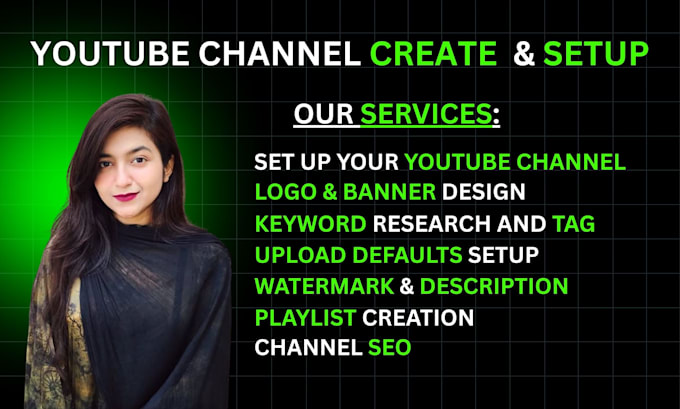 create and setup your youtube channel, logo, and banner